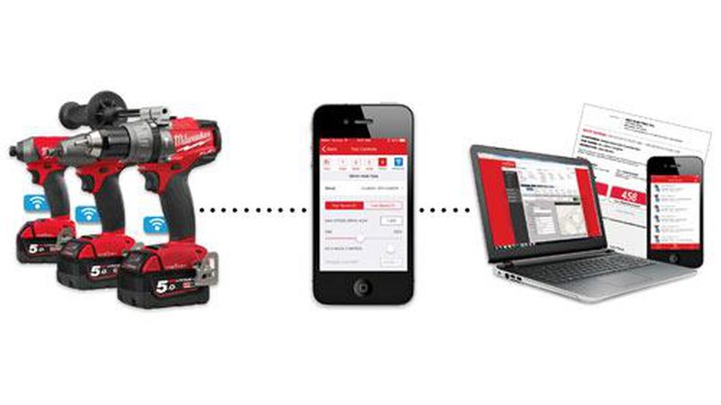Tool-Tracker bestehen aus einem integrierten oder auf dem Werkzeug befestigten Tracking-Modul, einer App sowie der Verwaltungssoftware. Bild: Milwaukee Electronic Tool