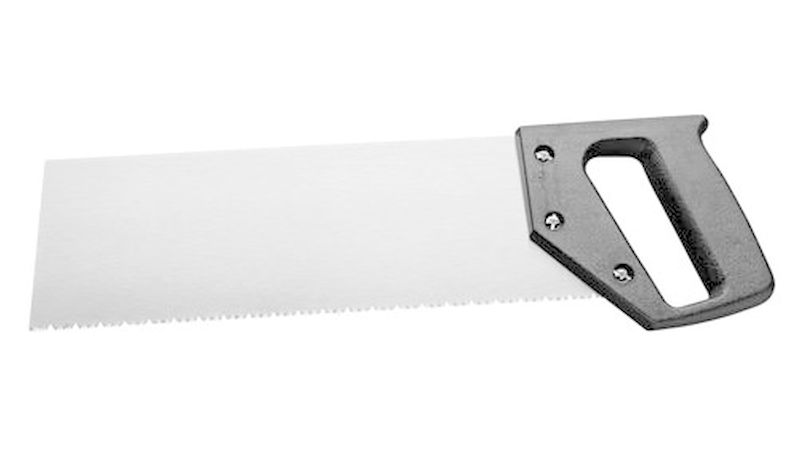 Für das Schneiden von Styroporelementen ist eine besonders feinzahnige Säge von Vorteil. (Bild: Saarpor)