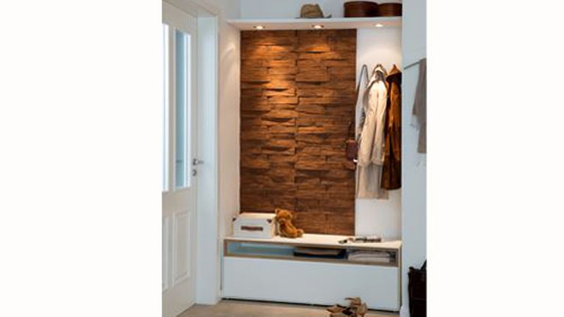 Creativstein Wood, dunkel gebeizt (Bild: Saarpor)