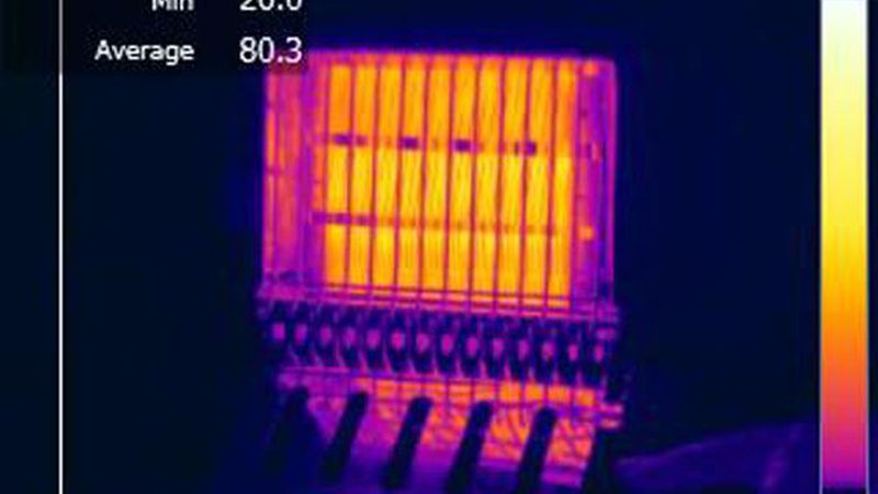 In diesem Bild liegt der Temperaturbereich zwischen 0 und 650 °C. (Bild: Flir Systems)