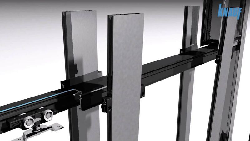 ...durch spezielle Türprofile ersetzt. Das spart Material. (Bild: Knauf)