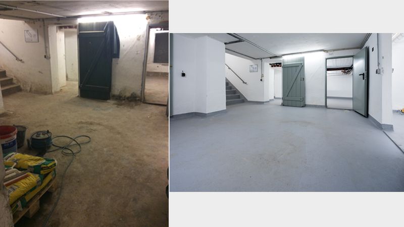 Vor und nach der Sanierung (Quelle: Saint-Gobain Weber)