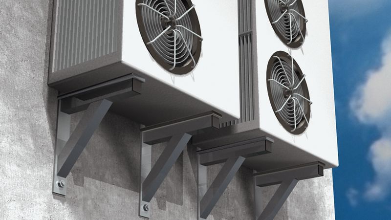 Chemische Verankerungen können auch dort vorgenommen werden, wo andere Systeme erheblichen Aufwand erfordern, zum Beispiel bei der Montage schwerer Bauteile auf einem WDV-System oder auf einer anderen, nicht druckfesten Unterlage. (Bild: Fischer)