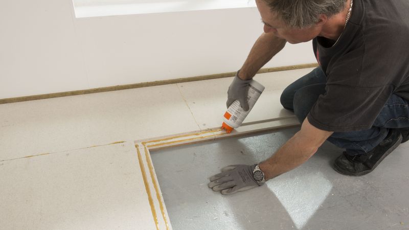 ... und dann das nächste Element verlegen. Dabei auf den Fugenversatz von >= 20 Zentimetern achten.