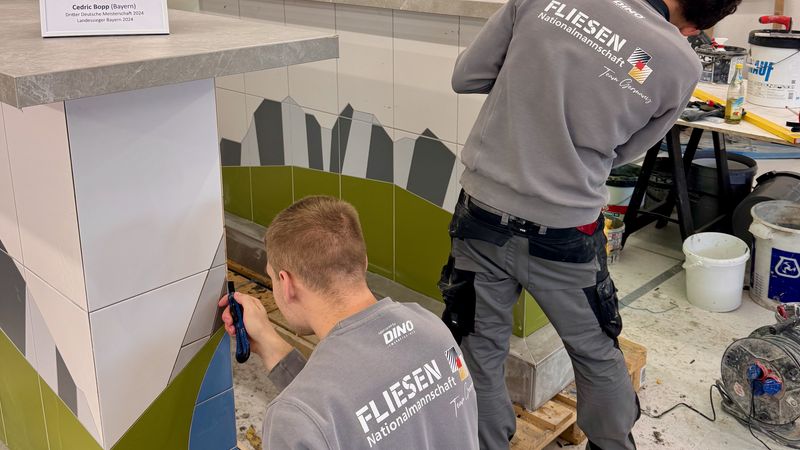 Im ersten Wettbewerbsmodul musste ein Stehtresen erstellt werden.