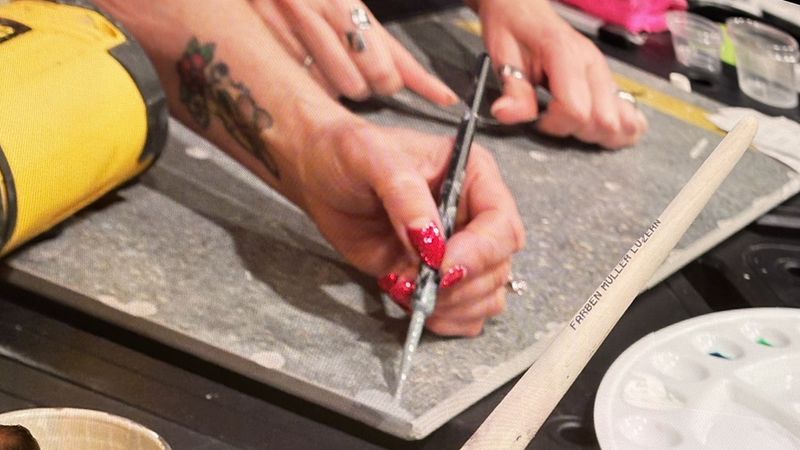 Per Leinwand wurde die Arbeit in puncto „Baukosmetik“ groß gezeigt.