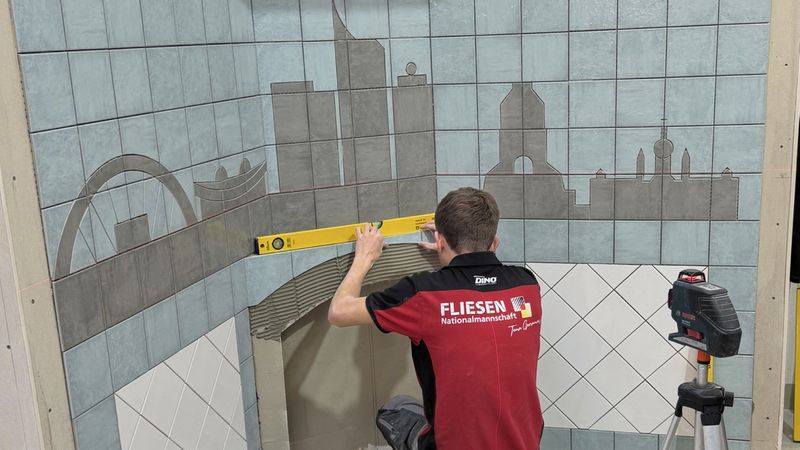 Viele Schnitte: Lukas Blos und sein Werkstück