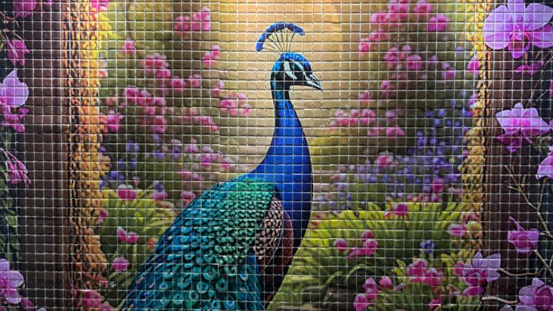 Große, bunte Mosaike beeindruckten die Besucher.