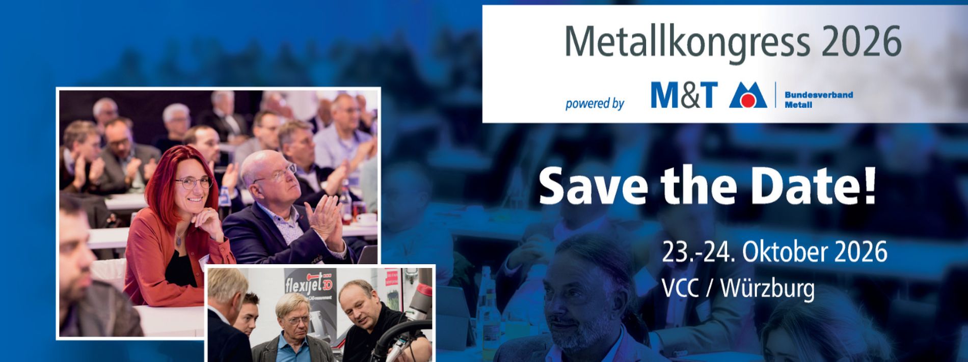 Einladung zum Metallkongress 2026 mit Teilnehmern und Veranstaltungsdetails.